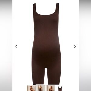 Bumpsuit Brown Maternity Romper xs